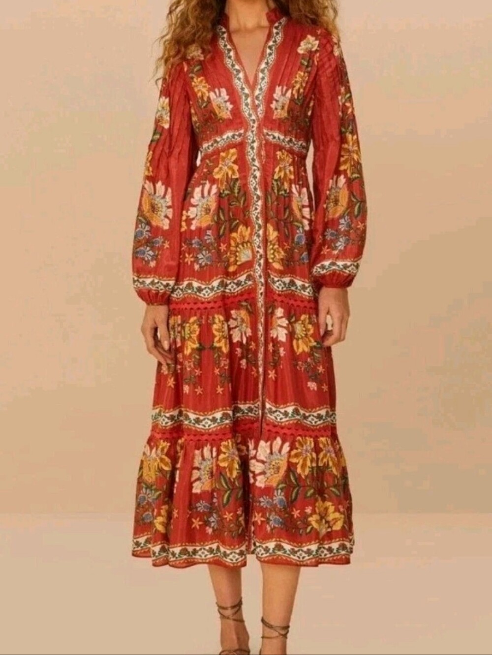 FARM Rio Red Maxidress - Picture 2 of 4